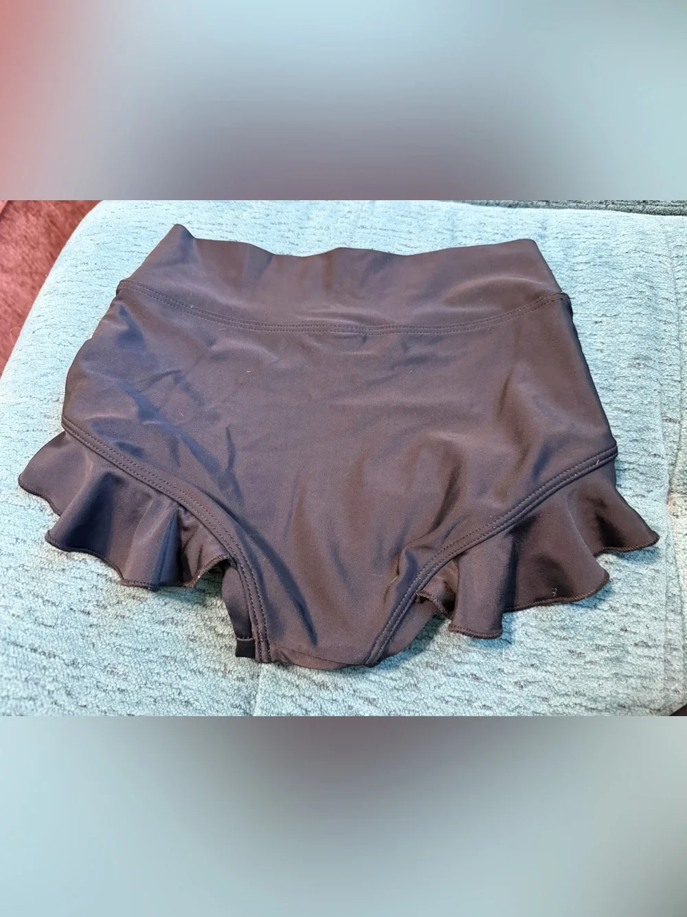 Kandi Kouture - 7/8 Kids Dance Shorts with Ruffle Hem - Black - CL Child Large
